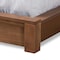 Baxton Studio Elina Modern and Contemporary Walnut Brown Finished Wood King Size Platform Storage Bed with Shelves 183-11055-Zoro - alternate 2